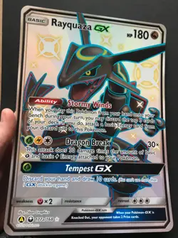 Rayquaza GX JUMBO 177a/168 PROMO Hidden Fates Oversized Pokemon Card HOLO NM - Image 4