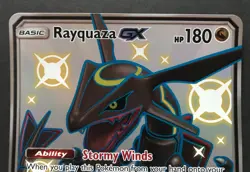 Rayquaza GX JUMBO 177a/168 PROMO Hidden Fates Oversized Pokemon Card HOLO NM - Image 5