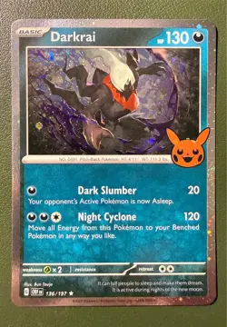 Pokemon TCG Darkrai 136/197 Obsidian Flames SV3 Cosmos Holo NM - Image 1
