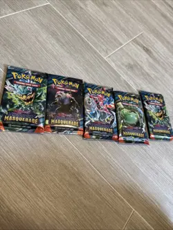 Pokemon Twilight Masquerade Scarlet & Violet SV06 5 Booster Packs - Image 2
