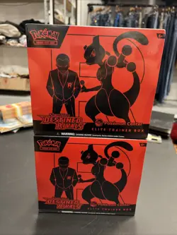 Pokemon Destined Rivals Pokemon Center ETB Elite Trainer Box - NEW - 2 Pack - Image 1