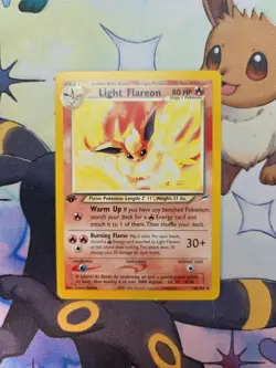 Pokemon TCG Light Flareon 1st Edition Neo Destiny 46/105 Regular Uncommon NM - Image 1