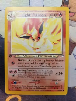 Pokemon TCG Light Flareon 1st Edition Neo Destiny 46/105 Regular Uncommon NM - Image 2