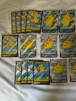 Surfing Pikachu & Flying Pikachu V & Vmax Lot Of 28 Pokemon TCG Celebrations - Image 2