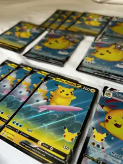 Surfing Pikachu & Flying Pikachu V & Vmax Lot Of 28 Pokemon TCG Celebrations - Image 5