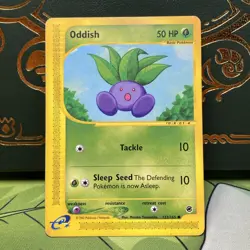 Oddish 122/165 Common Expedition Base Set Pokemon MP - Image 1