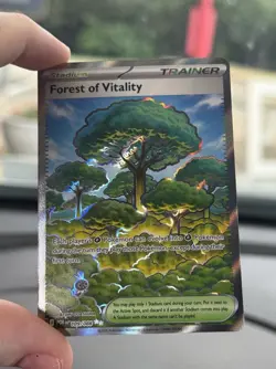 Pokemon TCG Forest of Vitality Trainer-Stadium Full Art Holo 109/068 POR English - Image 1