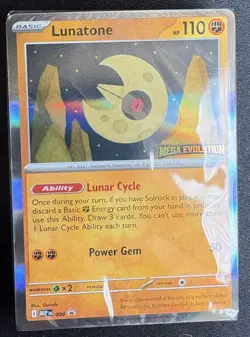 ✨SEALED✨Lunatone 004 Me: Mega Evolution Promo Regular - Build And Battle Deck - Image 1