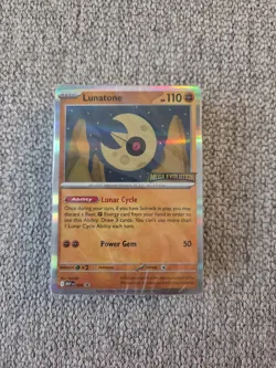 Pokemon SEALED Lunatone MEP 004 Mega Evolution Build-n-Battle Prerelease Promo - Image 1