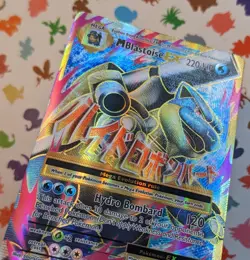 Pokemon M Blastoise EX (Full Art) 102/108 Evolutions Holo Mega English 2016 - Image 4