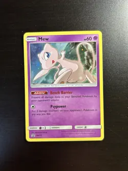 Pokemon Mew SM215 Sm Holo Near Mint Fast Shipping - Image 3