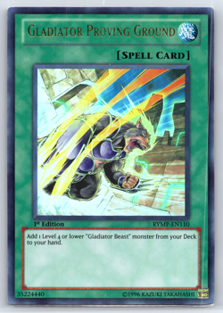Yugioh Gladiator Proving Ground RYMP-EN110 Near Mint 1st Edition Ultra Rare TCG - Image 1