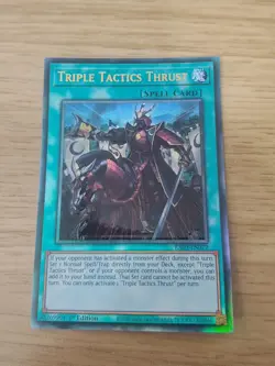 Yugioh card - Triple Tactics Thrust - RA03-EN072 - Ultra Rare - Image 1