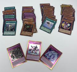 Lot of 46 Cards Yu Gi Oh Yugioh 3 Foil Prisma Holo 43 Commons 1996 LP - Image 1