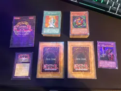 Yugioh Vintage Cards Lot With 2x Deck Zone Playmat And Official Rule Book - Image 1