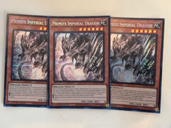 Yugioh 3x Primite Imperial Dragon Secret MP25-EN099 2025 Mega-Pack 1st Ed NM - Image 1