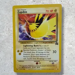 Vintage Pokemon Zapdos Black Star Promo 23 WOTC Movie 2000 Rare Card NM - Image 2
