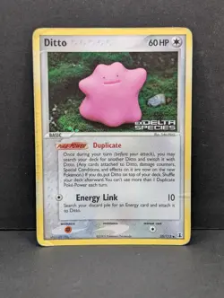 Ditto 35/113 Delta Species Reverse Holo Rare Pokemon TCG Yuka Morii HP - Image 1