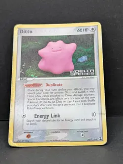 Ditto 35/113 Delta Species Reverse Holo Rare Pokemon TCG Yuka Morii HP - Image 3