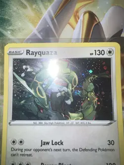 Pokemon TCG Rayquaza - SWSH029 Sword & Shield Black Star Promo W/Swirl - Image 3