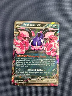 Pecharunt EX Shrouded Fable Pokemon Card TCG 039/064, Fresh NM Condition - Image 1