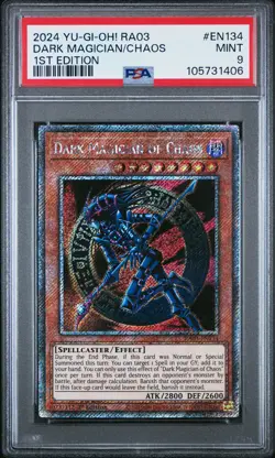 2024 YU-GI-OH! RA03-QUARTER CENTURY BONANZA #EN134 DARK MAGICIAN OF CHAOS PSA 9 - Image 1