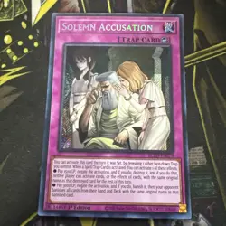 Yugioh Solemn Accusation BLZD-EN079 Blazing Dominion - Image 2