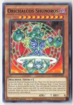 Yugioh - Orichalcos Shunoros DLCS-EN141 1st Edition - Dragons of Legend: The Com - Image 1