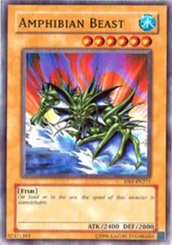 Amphibian Beast - DB1-EN211 - Common - Unlimited Edition - Heavily Played - Image 1