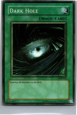 Dark Hole (Magic) Super Rare The Legend of Blue Eyes White Dragon LOB-052 LP - Image 1
