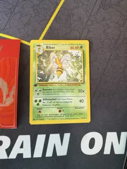 Pokemon Card Beedrill Bibor German Base Set 1st Edition Non Holo 222💎NM +💎 - Image 1