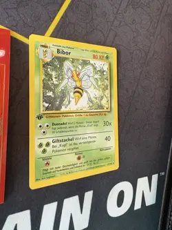 Pokemon Card Beedrill Bibor German Base Set 1st Edition Non Holo 222💎NM +💎 - Image 3