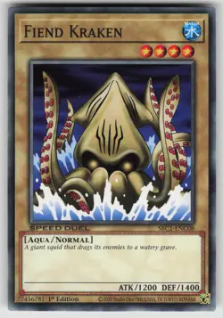 Fiend Kraken SBC1-ENC08 Speed Duel: Yu-Gi-Oh 1st Edition NM - Image 1