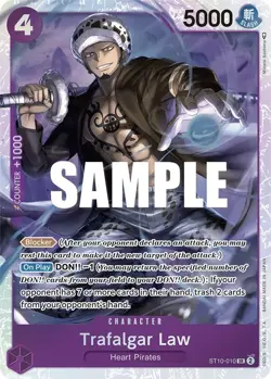 Trafalgar Law (010) Foil SR Ultra Deck: The Three Captains ST10-010 NM - Image 1
