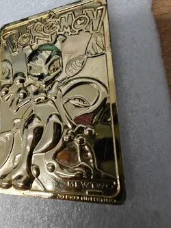1999 Burger King Pokemon Mewtwo 23k Gold Plated Trading Card - Image 3