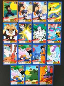 Dragon Ball Z Super Battle Carddass 160 Cards Lot Bandai Japan Goku 1992-1996 - Image 5
