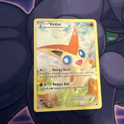 Pokemon TCG Victini XY117 Full Art Holo Black Star Promo Card - Image 1