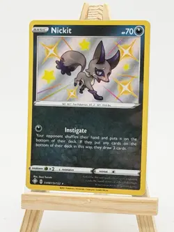 Nickit SV081/SV122 Shining Fates Holo Shiny Pokemon Card Near Mint - Image 1