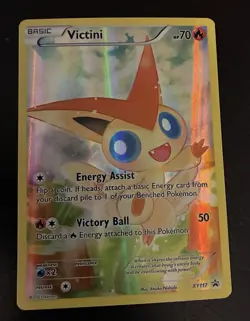 Victini Pokemon Card Holofoil XY117 Black Star Promo - Image 2