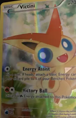 Victini Pokemon Card Holofoil XY117 Black Star Promo - Image 5