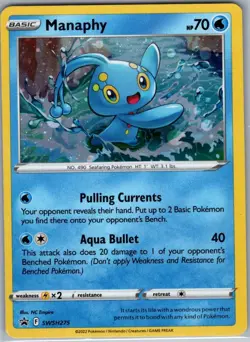 Manaphy SWSH275 Holo SWSH: Sword & Shield Promo Cards - Pokemon Card - NM - Image 1