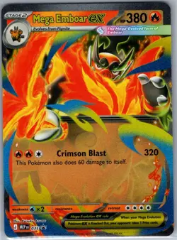 Mega Emboar ex - 035 ME: Mega Evolution Promo - Pokemon Card - NM - Image 1