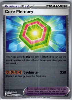 Core Memory 070/088 Reverse Holo ME03: Perfect Order - Pokemon Card - NM - Image 1
