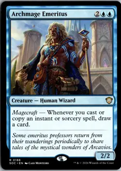 Archmage Emeritus 188 Commander: Secrets of Strixhaven Magic: The Gathering NM - Image 1
