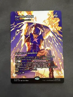 Patriotic Shield - Sword of Fire and Ice (Borderless) Marvel Universe... - Image 1