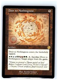 Door to Nothingness (Schematic) 77 The Brothers' War: Retro Frame Artifacts NM - Image 1
