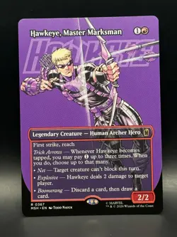 Hawkeye, Master Marksman (Borderless) 367 Marvel Super Heroes MTG NM - Image 1