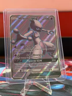 The Pokemon Company Mewtwo GX Full Art Holo Ultra Rare 72/73 Shining Legends EN - Image 1