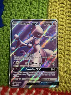 Mewtwo GX 72/73 Shining Legends Ultra Rare Full Art Holo Pokemon Card - Image 1