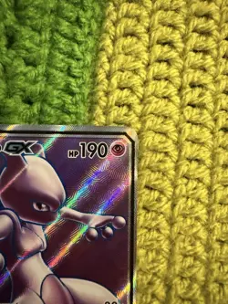 Mewtwo GX 72/73 Shining Legends Ultra Rare Full Art Holo Pokemon Card - Image 3